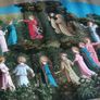 Antique Catholic Print:The Dance of The Angels Chromograph Image 5