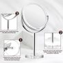 Double Sided Magnifying Makeup Mirror with 1X / 10X Magnification Image 3