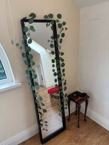 Large IKEA NISSEDAL Full-Length Mirror with Black Frame