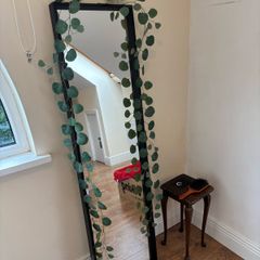 Large IKEA NISSEDAL Full-Length Mirror with Black Frame