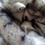 Luxury Padded Super Soft Faux Fur Trim Christmas Stocking Silver Grey Image 7