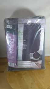 Night Shade Luxe Velvet Purple Thermal Blackout Eyelet Curtains 66x90 Pair New
