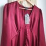 Nobody's Child Burgundy Dress Size Uk 14 Image 6