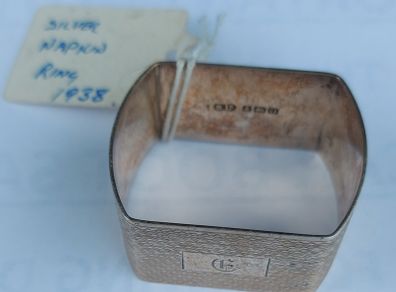 Sterling silver Napkin Ring 1938