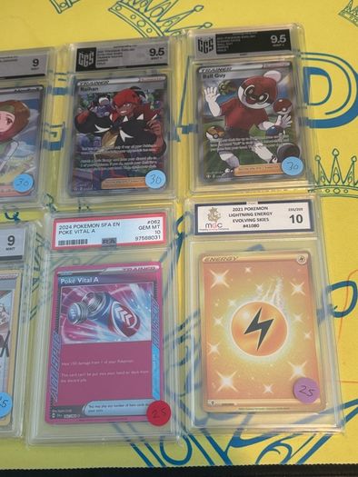 pokemon cards 6 GRADED CARDS