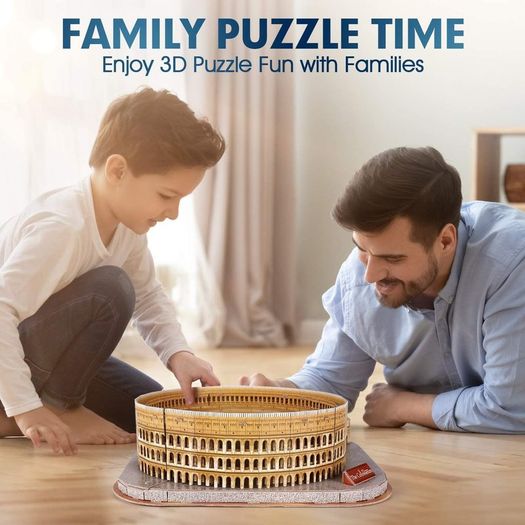 3D Jigsaw Puzzles for Kids Adults Rome The Colosseum National Geographic Italy Jigsaw Puzzle DIY Building Model Kit 131 Pieces