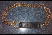 Versace versus key ring gold chain
