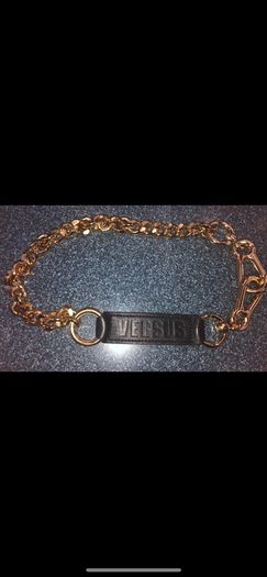 Versace versus key ring gold chain