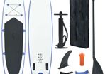Inflatable Stand Up Paddleboard Set Blue and White