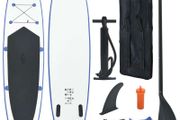 Inflatable Stand Up Paddleboard Set Blue and White