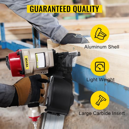Pallet Making Coil Nailer CN80 For Siding Board Wood Working Furniture Sheating Tool Air Pneumatic Roll Nail Gun