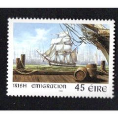 1999 Ireland Ireland - USA Irish Immigration Commemorative Stamp Mint Never Hinged (MNH). Joint Issue with USA