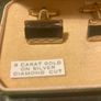 1940s vintage cuff links 9 carot gold on silver free postage Image 2