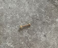 Maria Tash diamond earring yellow gold
