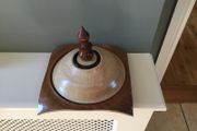 Handturned wooden dish