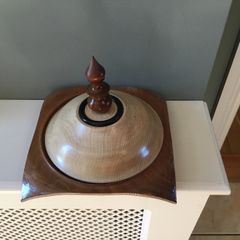 Handturned wooden dish