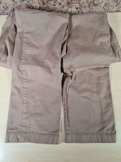 Mens Calvin Klein brown chinos Size W 32 L 32 zip fly A