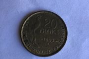 Old French coin - 20 Francs 1953