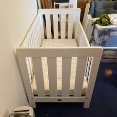 Boori cot and Boori mattress and sleep sacks (can include sheets and mattress protector)