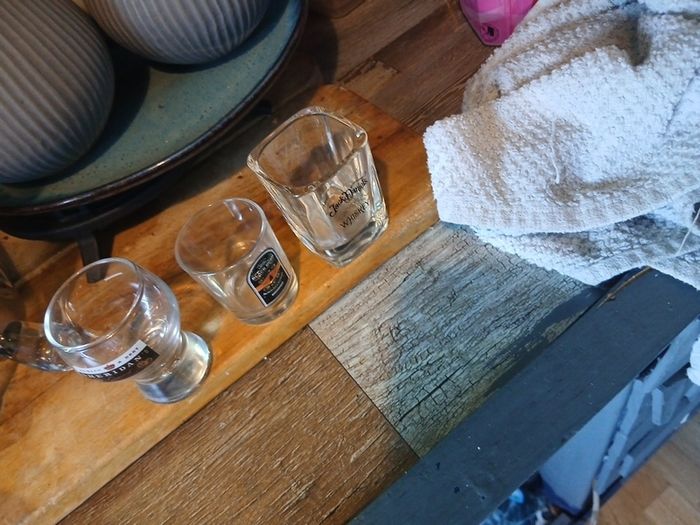 3 shot glasses