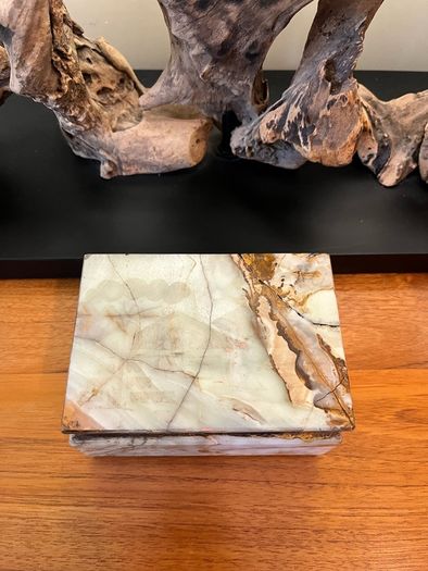 Vintage Italian Oynx Jewellery Box