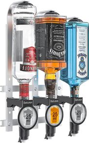 Barbarian Optics for Home Bar 3/4/6 Bottle - Bar Butler Shot Measure Bracket Alcohol Spirits Wine Upside Down Drink Dispenser Home bar Garage Man cave