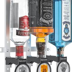 Barbarian Optics for Home Bar 3/4/6 Bottle - Bar Butler Shot Measure Bracket Alcohol Spirits Wine Upside Down Drink Dispenser Home bar Garage Man cave