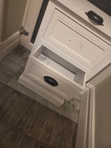 Wood 3 drawer locker