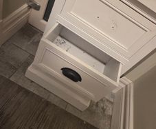 Wood 3 drawer locker
