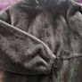 Dark Grey Faux Fur Jacket Image 3
