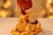 Stag Wine Bottle Holder, Gold or Silver 3D