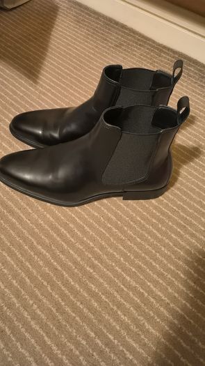 ZARA MEN elegant shoes, size 45, Black