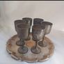 vintage silver goblets Image 2