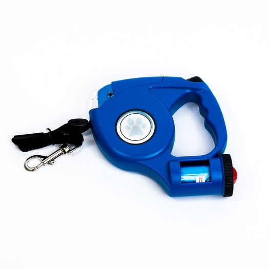 Retractable Dog Lead (LED Torch & Dog Waste Bags)