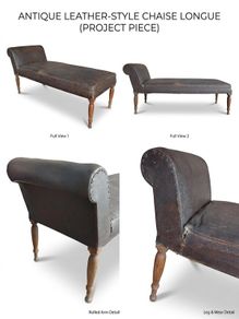 Antique Victorian/Edwardian Chaise Longue / Daybed (Project Piece)