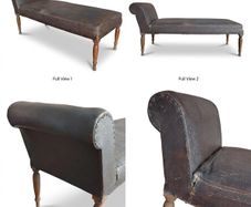 Antique Victorian/Edwardian Chaise Longue / Daybed (Project Piece)