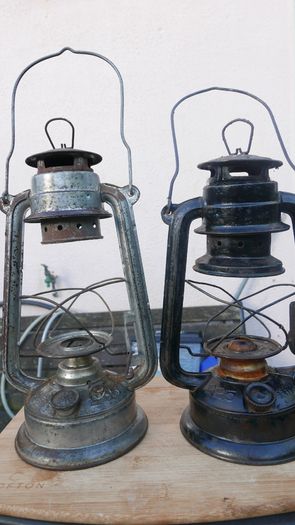 Paraffin Storm Lanterns (garden decoration)