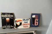 Guinness Memorabilia Metal Signs