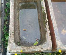Antique cattle troughs