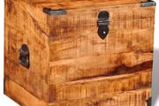 Storage Chest Cubic Rough Mango Wood