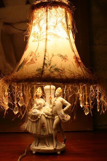 Two Vintage Porcelain Lamps