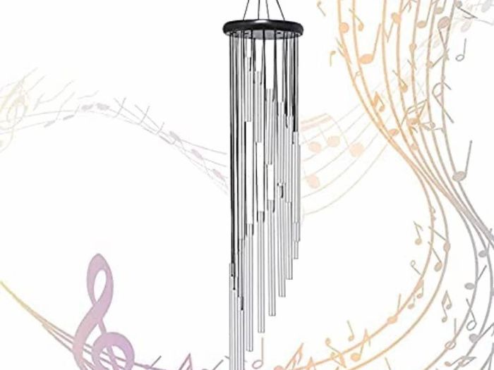 Wind Chimes Outdoor,Large Wind Chimes,36" Garden Chimes with 18 Aluminum Alloy Tubes and 3 S Hooks for Garden Patio Backyard Decor Gift etc (MULTIPLE COLOURS)