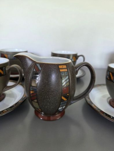 Cups Saucers Sugar Bowl Creamer Denby
