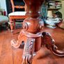 Victorian tilt top library table for sale and four chairs Image 4