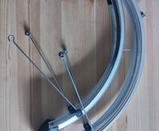 Silver Folding Bike Mudguards .........Two !