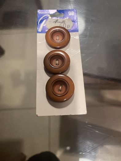 vintage buttons on card