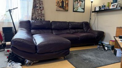 FREE Genuine Leather Corner Sofa
