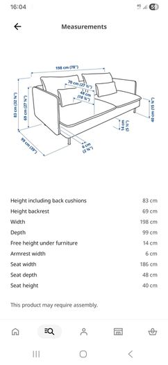 Beautiful modern and comfy Soderhamn 3-seat-sofa