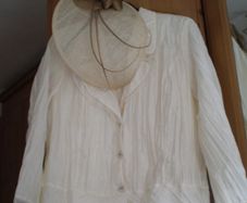 Ladies Ivory Cream Wedding Outfit (no head piece)