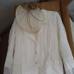 Ladies Ivory Cream Wedding Outfit (no head piece)